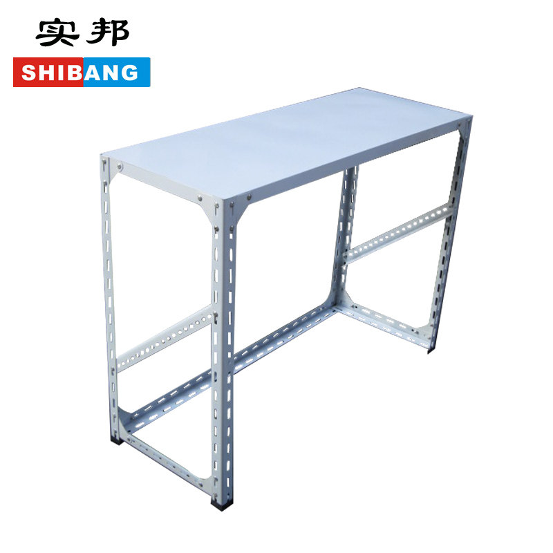 Shibang Guangzhou shelf angle steel cargo steel plate small table tool shelf workbench packing table home rack
