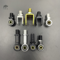 After the motorcycle is used the shock absorber is modified to open the fork head and the round head is increased