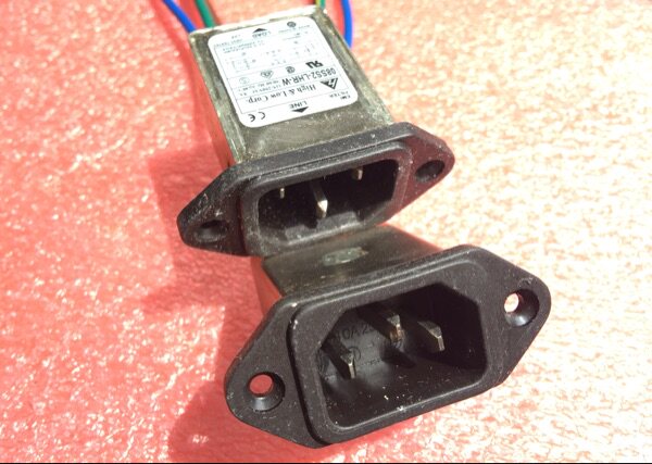 New original socket type power filter 08SS2-LHR-W 8A