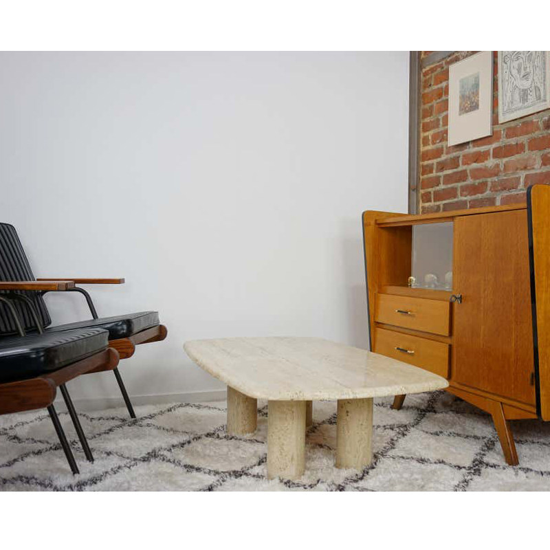 Мраморный стол 设计师的餐桌 意式北欧天然洞石大户型家用饭桌 会议室接待长桌子 OTHER