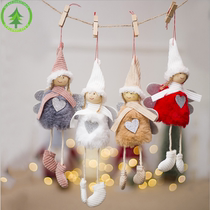 Explosive Christmas decoration pendant Christmas Cute Angel plush doll Christmas Tree Creative decoration charm
