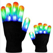 LED luminous gloves Stage performance gloves Colorful clothing props Bright LED luminous Halloween Christmas supplies