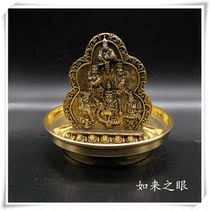 Brass water god Tibetan Buddhist offering