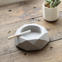 Simple ashtray Concrete decorative utensils Cement ashtray Gem bar Creative personal ashtray trend