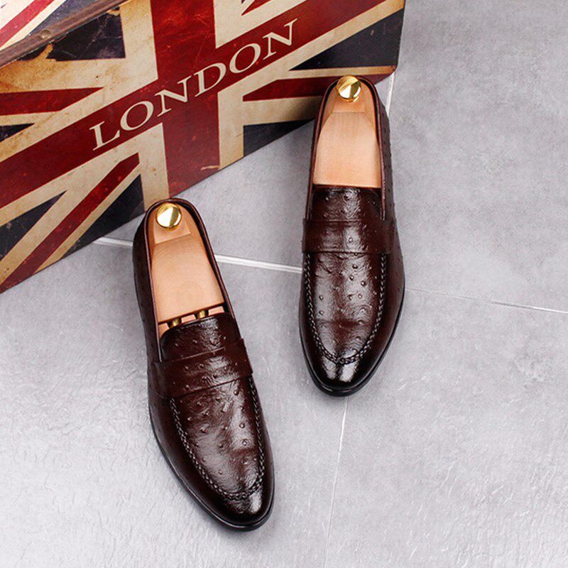 Italian Artisanal Leather Leather Pointy Inglées Fashion Shoes Men's 2022 New Inner Heightening Set Foot Groom Shoes