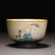 Kung Fu Tea Cup Master Cup Cup trà lớn Zen Antique Little Monk Hand Painted Tea Set Tea Cup Cup Cup Cup - Trà sứ