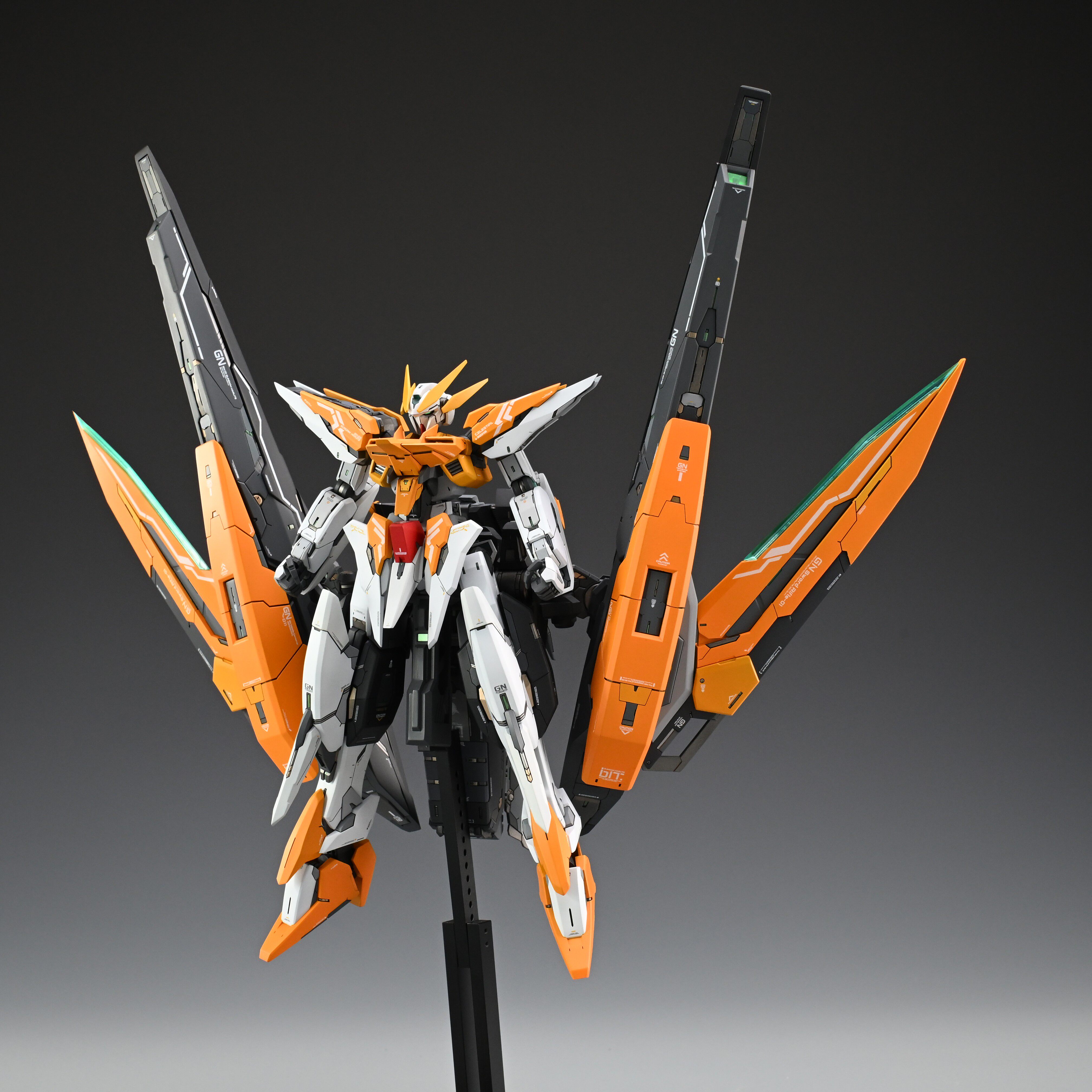 昊宇MG1 100妖天使白模改件带骨架可变形GK白模妖天使改件套装