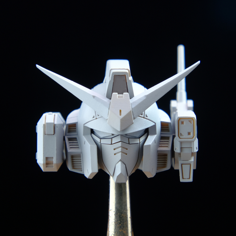 【Hao Yu】In Stock Mg1/100 Universal Mk2 Gundam Mark Rabbit Replacement Gk Complete Head with Headphones