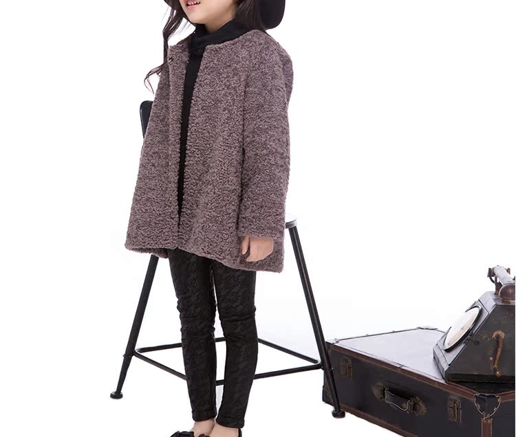 Manteau pour fille SC.ANNABELLE en laine - Ref 2162125 Image 12