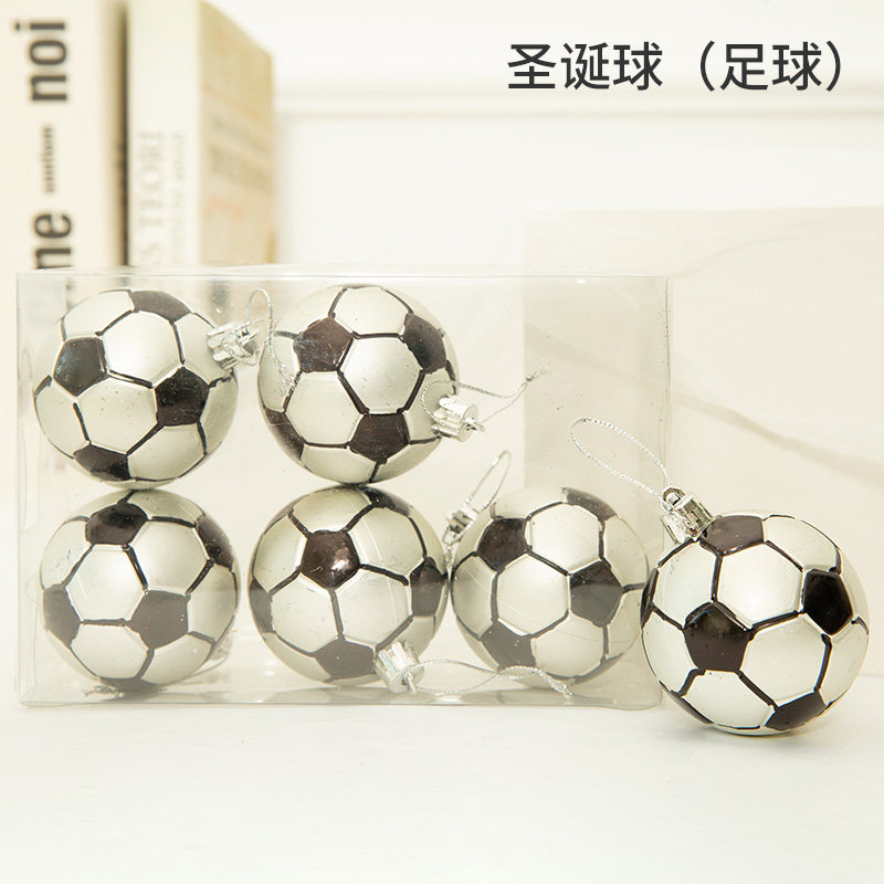 Christmas 6cm Lantern Carnivals Colorful Plotball Jersey Christmas Tree Decoration Ball Christmas Decorations Window roof Pendant Ball