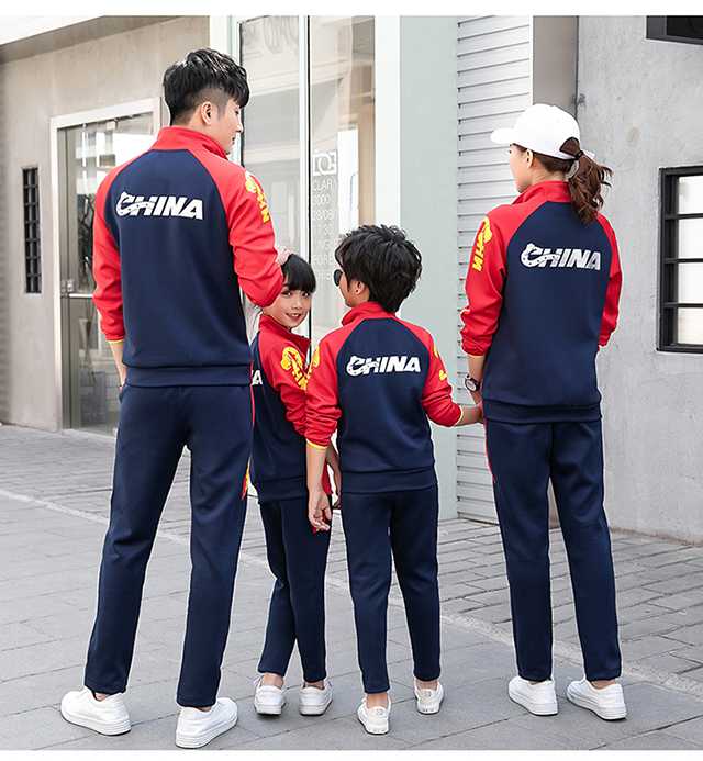 Bộ đồ thể thao đội tuyển quốc gia Trung Quốc phù hợp với trẻ em phục vụ thể thao đào tạo học sinh võ thuật chơi thể thao - Thể thao sau áo thể thao adidas