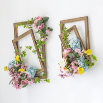 Simulation flower wall photo frame flower art home living room dining room wall decorations fake flower indoor soft decoration window furnishings