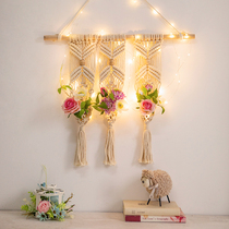 North Eurowind Hand Woven Tapestry Tapestry Home Indoor Wall Decoration Dry Flowers Simulation Flowers Wall-mounted Electric Meter Box Shelter