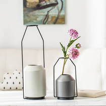 Creative Ceramic Vase Swing Piece Modern Minimalist Home Decoration Handicraft Living Room Tea Table Restaurant Desktop Furnishing