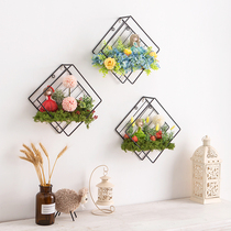 Wall hanging simulation flower fake flower wall decorations creative home living room dining room wall decoration pendant silk flower flower art