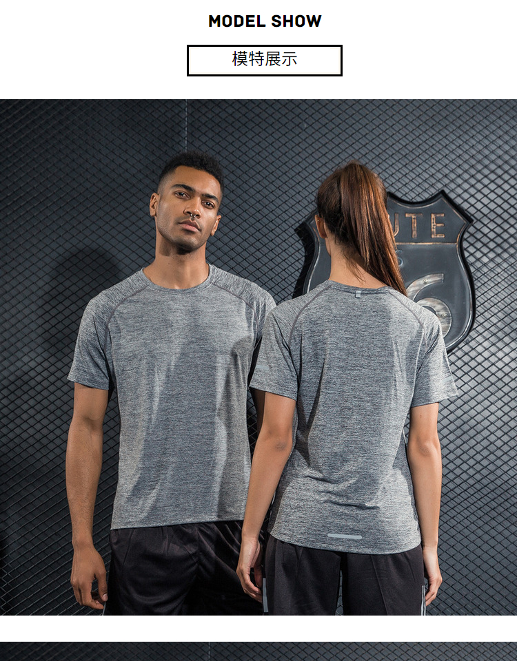 Nhanh chóng làm khô t-shirt mùa hè ngắn tay áo trẻ em nam giới và phụ nữ những người yêu thích với vòng cổ loose chạy quần áo phần mỏng quần áo thể dục tank top nam