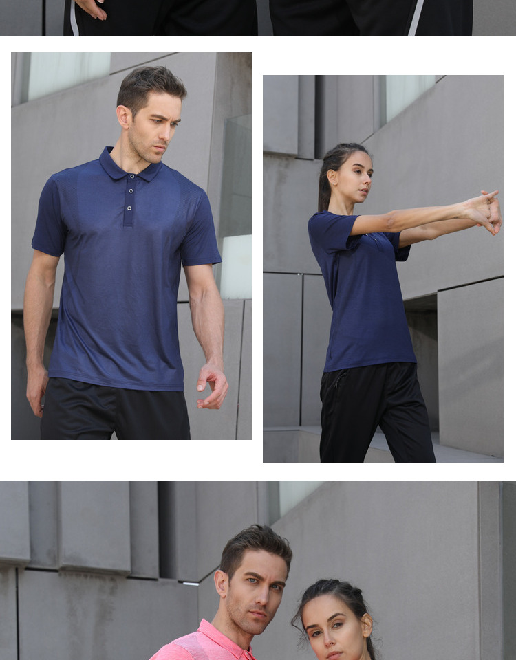 Nhanh chóng làm khô t-shirt ngắn tay áo nam giới và phụ nữ những người yêu thích nạp đàn hồi thoáng khí nửa tay lỏng lẻo chạy quần áo ve áo quần áo thể dục áo top tank