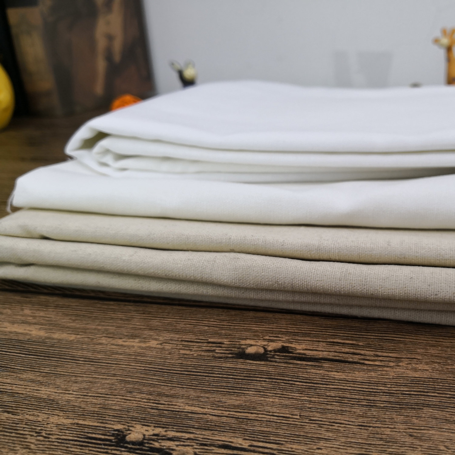 Diy European-style Japanese embroidery cloth Plain cotton linen background tablecloth Multi-color linen solid color fabric