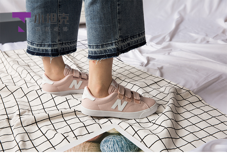 Giày New Balance / NB đuôi xanh Velcro giày nam và nữ giày vải AM210VPK VWR VBL VWG - Dép / giày thường giày thể thao trắng