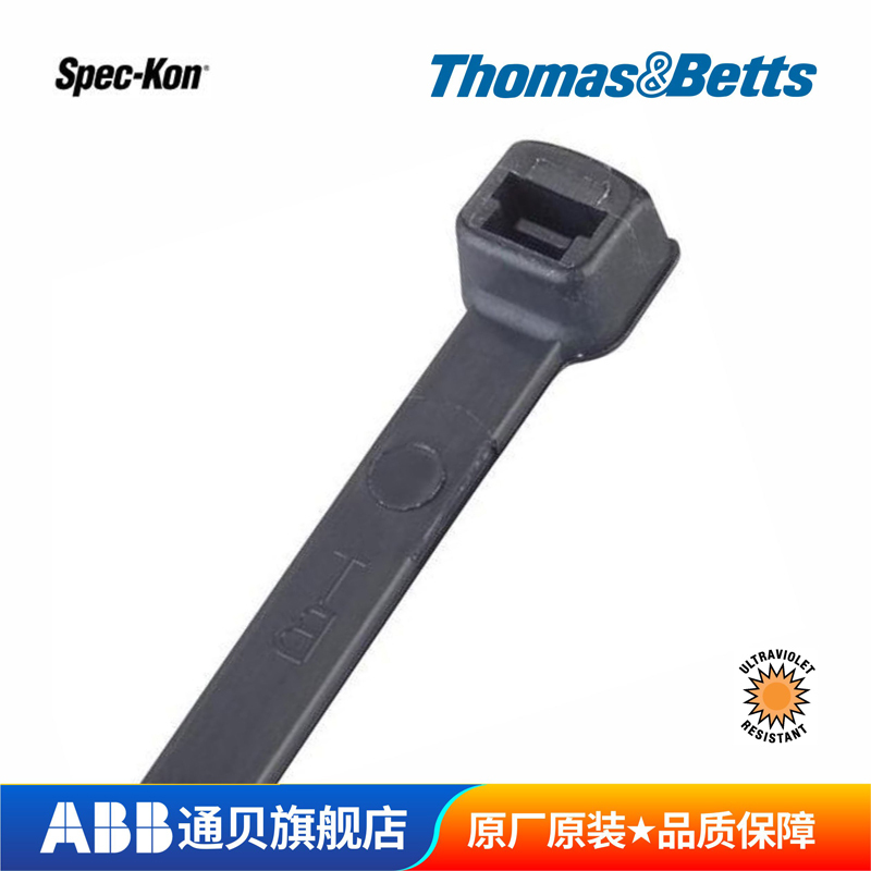Abb Speckon Nylon 6.6 Cable Ties for Home Office Workers, Black 1000 Pieces Abb Speckon Nylon 6.6 Cable Ties for Home Office Workers, Black 1000 Pieces