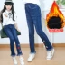 Mẫu quần mùa thu đông 2018 dành cho trẻ em quần jeans nữ trong quần nữ mùa thu đông và quần legging nhung quần dài cho bé gái Quần