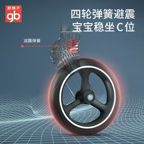 Складная детская коляска с сидением, можно сидеть и лежать