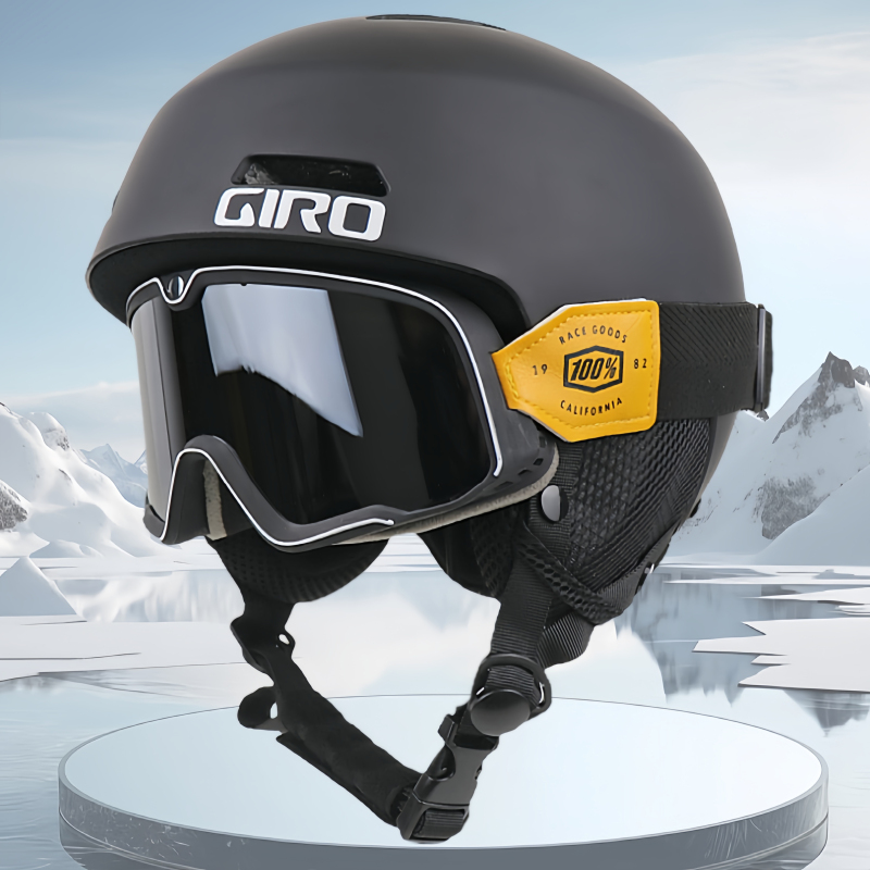 Giro Same Style Ski Helmet for Men and Women, Double Board Professional Sports Equipment, Ski Adult Protective Gear, Warm Snow Helmet Cap