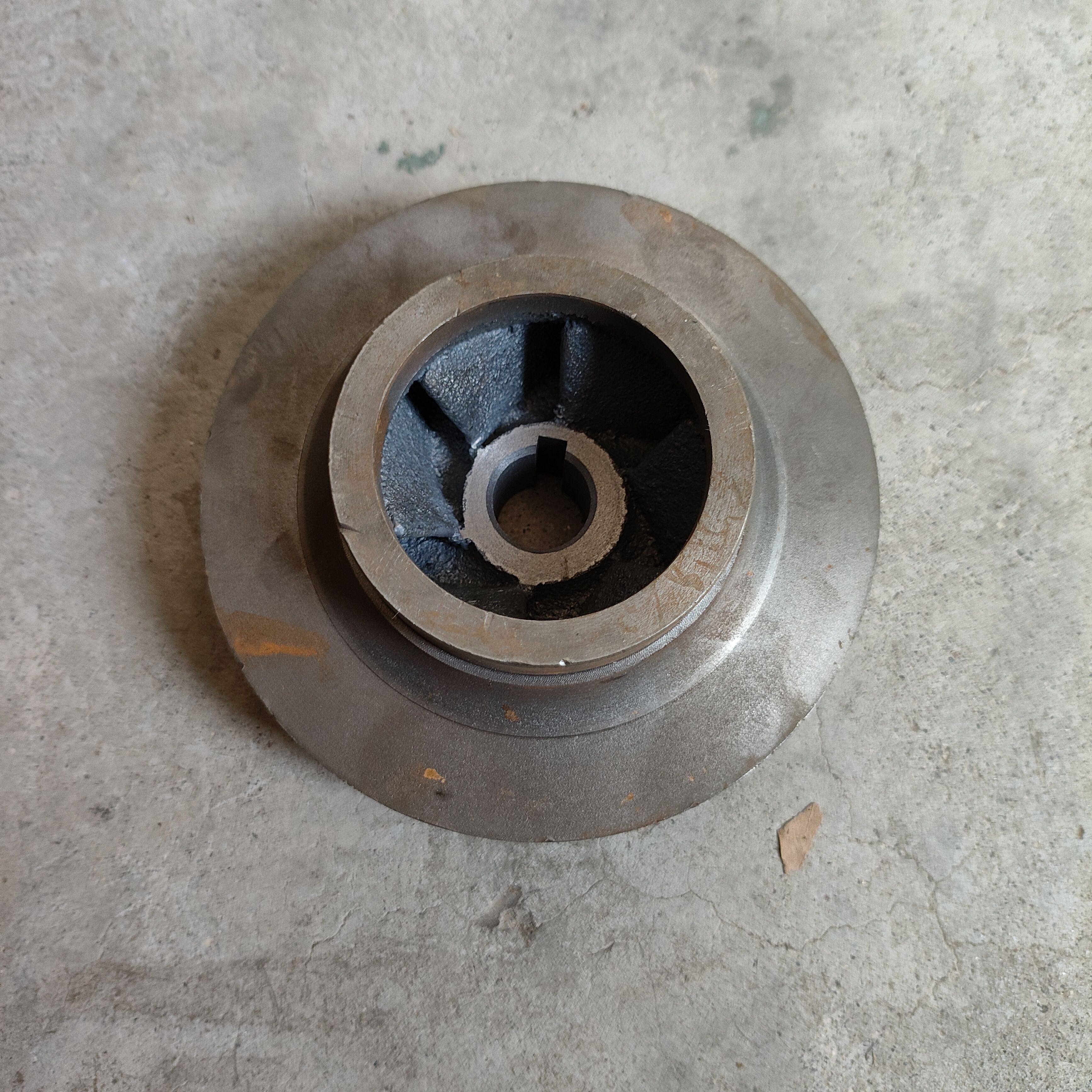 65BZ-20自吸泵叶轮管道增压泵叶轮65-125离心泵铁叶轮水泵配件