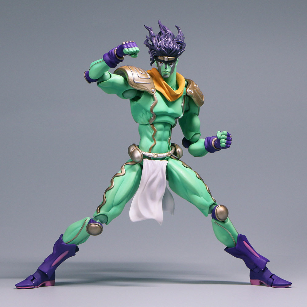 Военные игрушки для детей jojo的奇幻冒险 空条承太郎 白金之星超像可动big大尺寸 模型 Wolf cartoon