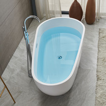 Bathtub Household adult bathroom Acrylic free-standing European-style thin edge insulation bathtub Japanese mini bath