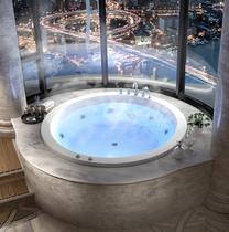  Embedded round bathtub Single double surf massage intelligent constant temperature heated bathtub Acrylic 1m-2m