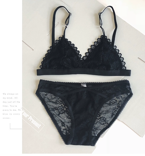 Bí mật của bạn Bralette siêu mỏng ren tam giác cup bra mà không có vòng thép nhỏ thoải mái ngủ bộ đồ lót đồ lót đẹp