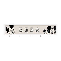 Cartoon Mickey doorway entryway shelf decoration punch-free creative wall decoration key storage wall painting pendant