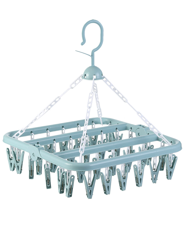 Clothes Hanger Multi Clip Baby Sun Socks Cool Briefs Hang Hooked Baby Inner Clothes Round Function Home Theaizer