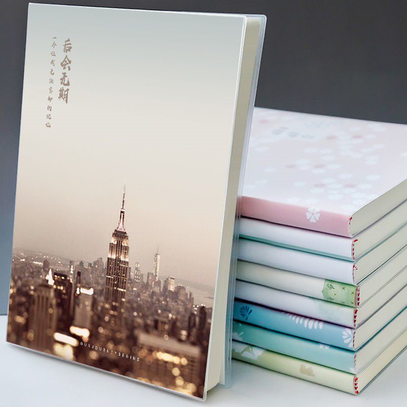 Notebook soft face book cute Korean version cheap thick junior high school student book diary b5 book girl simple