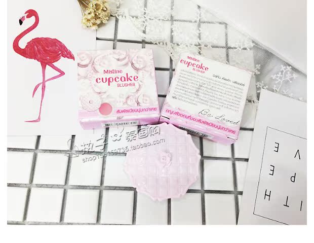 Mất giải phóng mặt bằng Thái Lan Mistine Cupcake Blush Cup Cup Nhật Bản Blush Rouge - Blush / Cochineal má hồng apieu