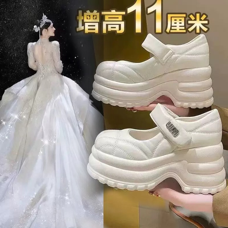 Mary Jane Wedding Shoes for Petite Women, Bridal and Bridesmaid High Heels, Trendy Lightweight Platform Shoes Mary Jane Wedding Shoes for Petite Women, Bridal and Bridesmaid High Heels, Trendy Lightweight Platform Shoes