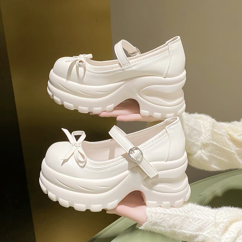 This Year's Popular Thick-Soled Mary Jane Wedding Shoes for Women, Bridesmaids, and Brides, High Heels, Soft Soles, Lightweight Platform Shoes This Year's Popular Thick-Soled Mary Jane Wedding Shoes for Women, Bridesmaids, and Brides, High Heels, Soft Soles, Lightweight Platform Shoes