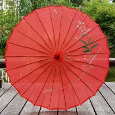 Зонтичный танцевальный реквизит в китайском стиле, шелковый зонтик с принтом, костюм Ханфу, выступление на подиуме, древний стиль, масляная бумага, зонтик для фотосъемки, новый стиль Изображение 1