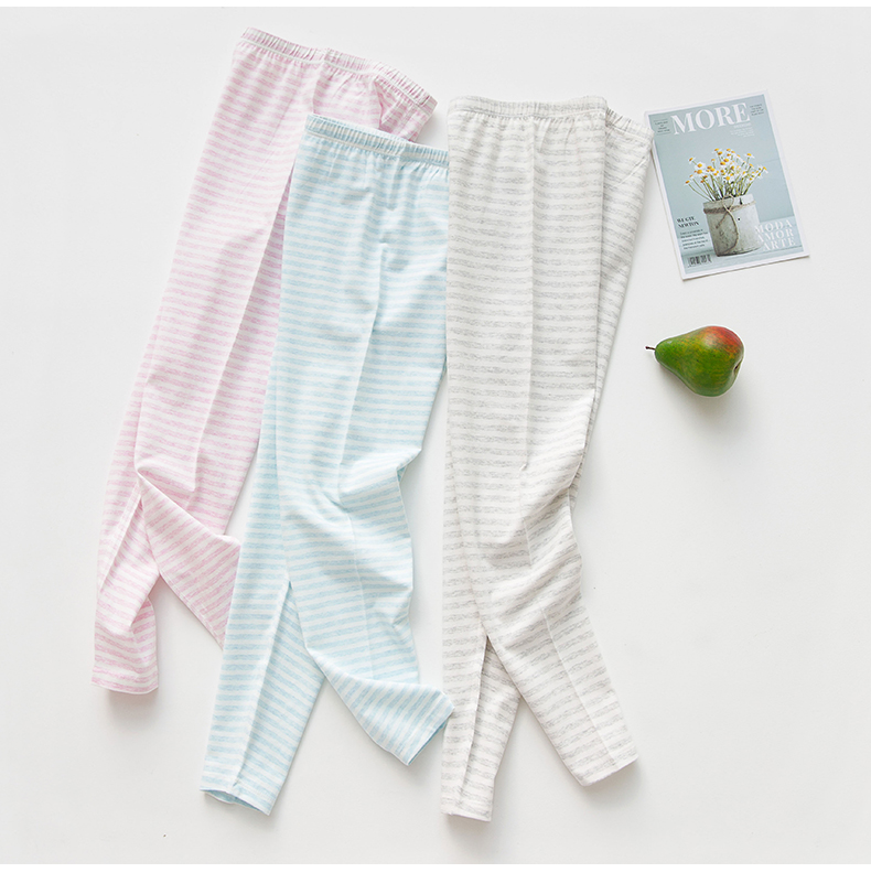 Quần mùa thu màu tinh khiết phụ nữ mặc học sinh trung học cơ sở cô gái cotton ấm quần đơn mảnh quần đơn phần quần mỏng quần giữ nhiệt nam thể thao