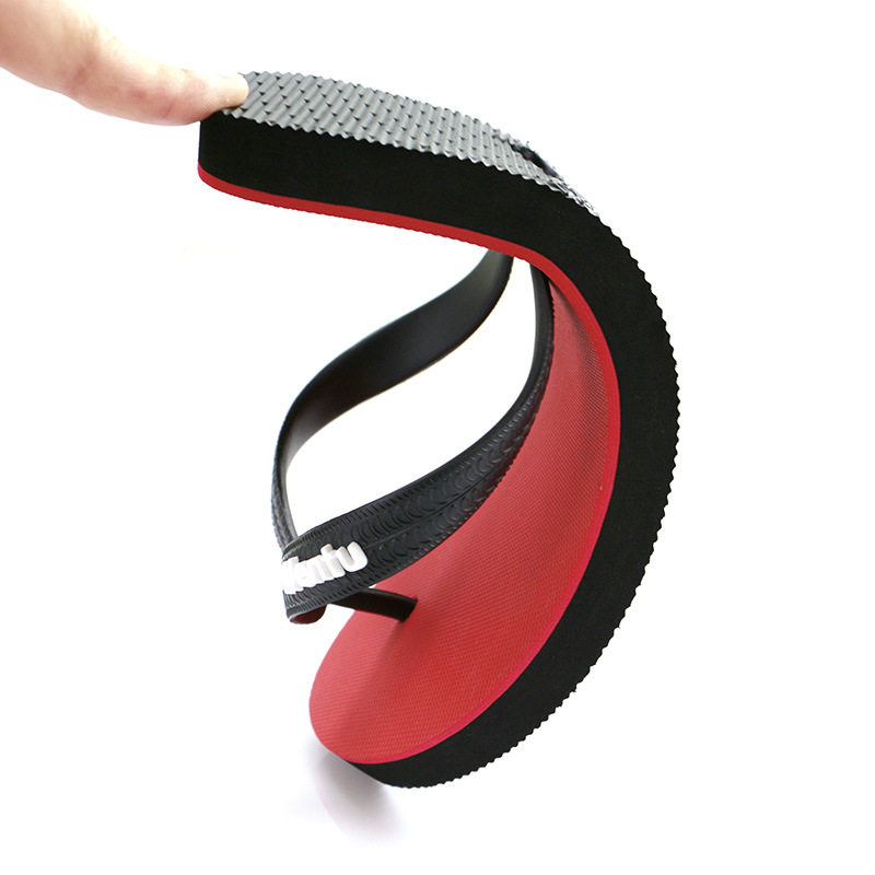 Vietnamese Imports Rubber Slippers Fashion Tide Men And Women Casual Slippers Summer Non-slip Herringbone Herringbone Towing Beach Shoes