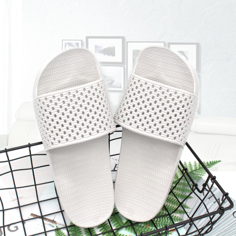 Vietnam Imported Rubber Cool Tug Summer Indoor Home New Korean Version Casual Couple Men And Women Non-slip Bathroom Slippers