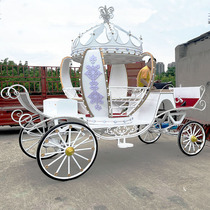 New Pinot Style Comeback Pumpkin Sightseeing Carriage Wedding Royal Scenic Area Exhibition Hall Photography Props Family Equestrian Inflatable Wheel
