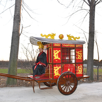 Solid Wood Chinese Wedding Carriage Scenic Area Sightseeing Wedding Wedding Real Estate Activity Electric Wagyu Props to Tucustomize
