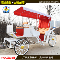 Sightseeing car carriage Wedding Royal carriage Wedding photography Vintage electric car Human pull car