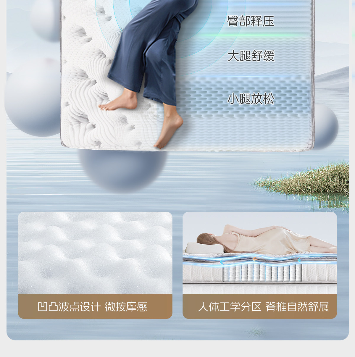 Тюфяк пены памяти serta/舒达 汤加斯 记忆棉床垫偏软左右旋独立袋席梦思床垫家用