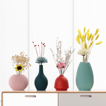 Brief Nordic Ceramics Small Floral dry flower Flower Decorations Flower Arrangement Bottle Home Swing Parlor Living-room Genguan TV Cabinet Table