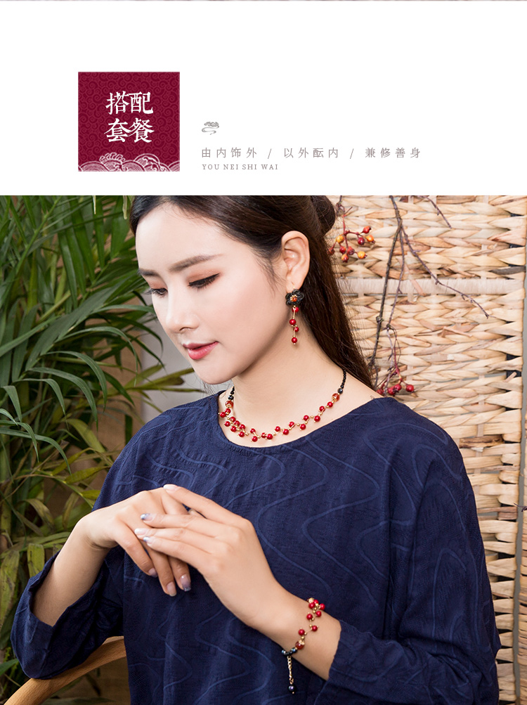 Chuỗi chân đá mã não đỏ Phiên bản gốc Hàn Quốc của mùa hè đơn giản gợi cảm hoang dã cá tính vòng chân nữ mắt cá chân chuỗi mắt cá chân lắc chân nữ 10k