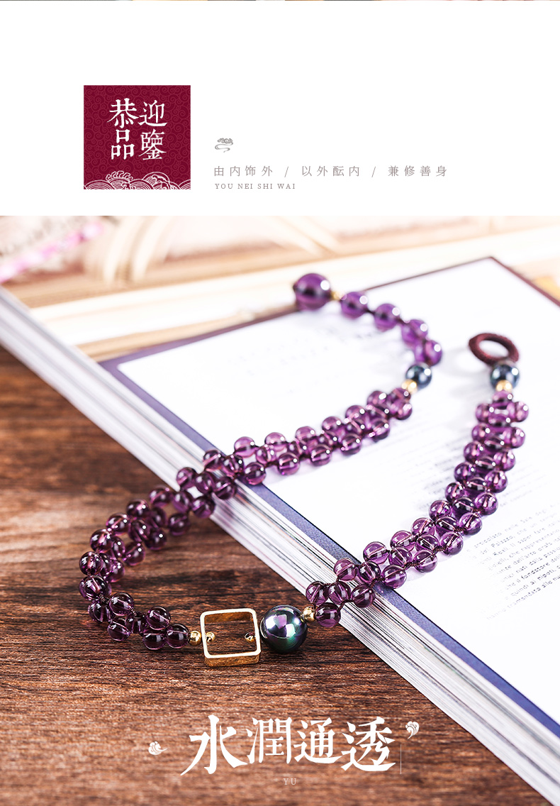 2019 mới giả thạch anh tím vòng chân hình học đơn giản boho gợi cảm xã hội sinh viên trang sức chân lắc chân vàng tây