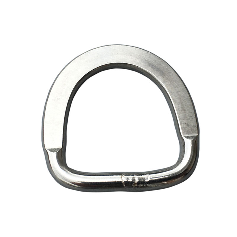 2 8cm closure constantly open stainless steel flat D Buckle garment bag D ring